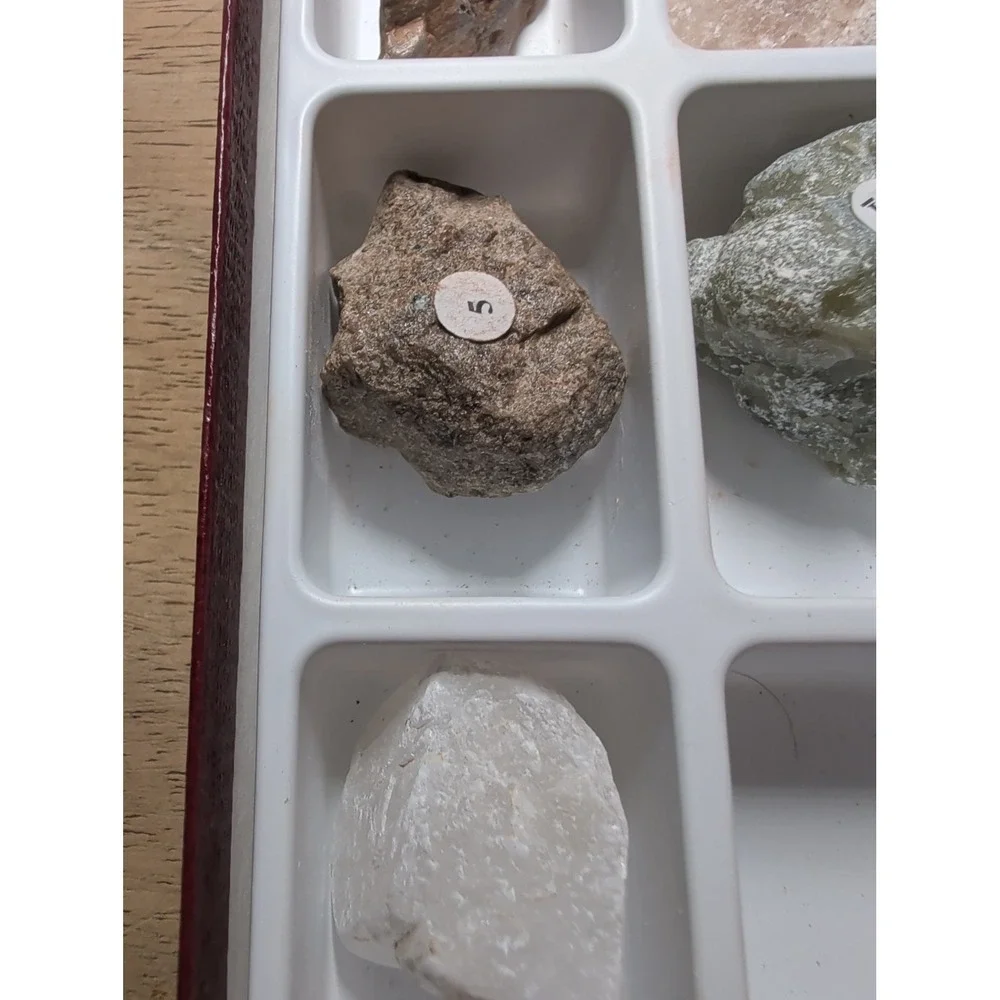 Geology Mineral Hardness Test Kit - Mohs Scale Minerals - Education Study Set VG